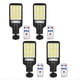 thumbnail image 1 of 4 Piezas Lámpara de Calle con Sensor Lámparas Solares de Seguridad Impermeables para Exteriores para Jardín Patio Camino Luz de Control Remoto, 1 of 5