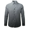 thumbnail image 3 of Chemise à Revers Imprimée Casual Homme Bouton Cardigan Chemises, 3 of 6