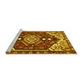 thumbnail image 2 of Ahgly Company Machine Washable Indoor Rectangle Persian Yellow Traditional Area Rugs, 4' x 6', 2 of 4