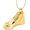 Golden, variant on Sneakers Design Cremation Jewelry Keepsake Stainless Steel Urn Pendant Memorial Urn Necklace for Ashes