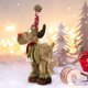thumbnail image 1 of SUSUchens Muñeco de reno navideño de peluche suave, adorno de alce de peluche, almohada de ciervo para estantería de habitación de vacaciones, decoración de alféizar de ventana, rojo y verde, 1 of 8