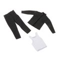thumbnail image 1 of 3 piezas 1/12 escala chaqueta pantalones chaleco, ropa de muñeca hecha a mano, disfraz de ropa en miniatura para vestir figuras de 6 pulgadas, 1 of 9