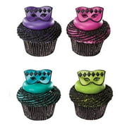 Shindigz Masquerade Mask Cupcake Rings, 24pk Blue Party Supply Sets, 24 Pieces