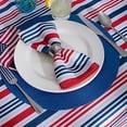 thumbnail image 4 of Blue Round Placemats, Indoor/Outdoor Placemat Set of 6, Round, 15" Diameter, 4 of 9
