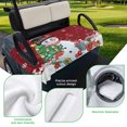 thumbnail image 5 of Golf Cart Seat Covers for 2 Seater,Red Snowman Christmas Microfiber Cart Seat Towel Blanket,Gifts Xmas Tree Winter Snowflake Absorbent Breathable NonSlip Bench Seats Protector for Golf Course 51"x31", 5 of 9