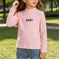 thumbnail image 5 of Hurxie Girls Half Turtleneck Long Sleeve Knit Slim Sweater Pullover Tops 3-4 Years, 5 of 7