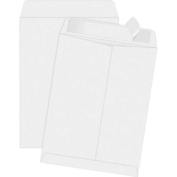 Quality Park Redi-Strip Catalog Envelopes - Catalog - 11 1by2"W x 14 1by2" L- 28 lb - Peel & Seal - Wove - White