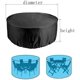 thumbnail image 5 of Funda impermeable para muebles de sillas de jardín, cubierta de jardín para exteriores, tela Oxford rectangular resistente. (Negro Diámetro 190, Alto 90 cm) brillar Electrónica, 5 of 5