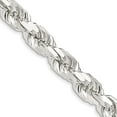 thumbnail image 7 of 925 Sterling Silver 10.25mm Diamond-cut Rope Chain 30 Inch, 7 of 7