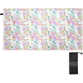 thumbnail image 2 of Dreamtimes Tropical Flamingo Leaves Beach Towel Quick Dry Absorbent Bath Towels Sandproof Lightweight Towel for Gym Yoga Sports Swimming- 30x60in, 2 of 7