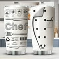 thumbnail image 2 of Chef Tumbler 20oz Insulated Cups Culinary Gifts For Women Stainless Steel Travel Cup With Lid Cooking Lovers Gift Ideas Chef Uniform Coffee Mug Funny Saying Insulated Tumbler, 2 of 6