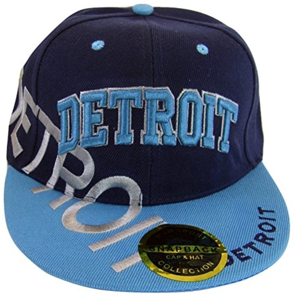 New League Detroit Large Script Men's Adjustable Snapback Baseball