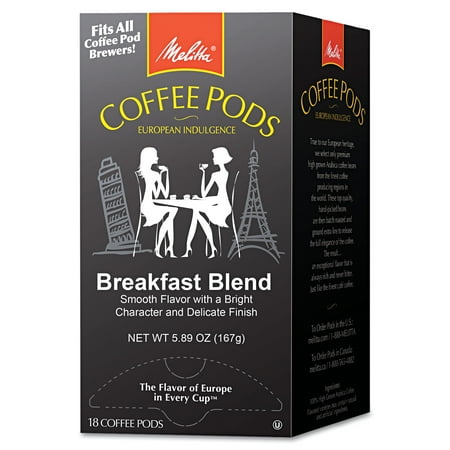 Melitta One: One Coffee Pods, Breakfast Blend, 18 Pods/Box