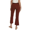 thumbnail image 2 of DL1961 womens  Bridget Paprika Corduroy Cropped Bootcut Jean, 23, Red, 2 of 3