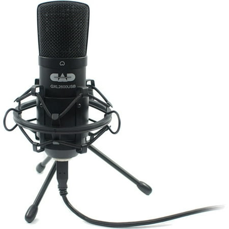 - Premium USB Large Diaphragm Cardioid Condenser Microphone with Tripod Stand, 10' USB Cable