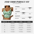 thumbnail image 5 of Uemuo Cactus Plants Pattern Women's Sports Bra - High Impact Support, Breathable, and Comfortable Athletic Bra for Running, Yoga, and Workouts, 5 of 9
