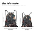 thumbnail image 2 of Goofa The Nightmare Before Christmas Print Drawstring Backpack Bag Sport Gym Sackpack Cinch Bags Drawstring Bags Draw String Sport Bag-Medium, 2 of 6