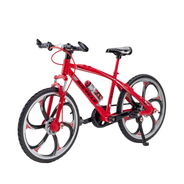 Bicicletas de dedo juguetes 1/8 escala escritorio artesanía colección estudio decoración aleación Mini modelo de bicicleta de montaña modelo de Metal 2021 Rojo Sunnimix Miniatura de bicicleta fundida a presión