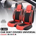 thumbnail image 4 of Audew General 5-Seat Car Seat Cover Set, Breathable Long-lasting Leather General Fit for SUV Sedan Easy Installation Multiple Color Options, 4 of 6