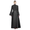 thumbnail image 2 of TSSOE Women's Pastor Pulpit Robes Flared Sleeves Church Clergy Maxi Dress Priest Liturgical Dancewear Black XL, 2 of 7