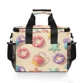 thumbnail image 7 of FORMRS Insulated Cooler Bag 24 Cans Capacity Soft Leakproof Lunch Box with Side Pockets, Beach Toys Pattern, 7 of 7