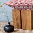 thumbnail image 3 of Christmas Fluffy Throw Pillow Cushion Cover, Scandinavian Tradition Fashion Nordic Borders Geometrical Pixel Retro Style, Decorative Square Accent Pillow Case, 36" x 36", Orange White, by Ambesonne, 3 of 5