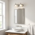 thumbnail image 6 of Elk Home Homestead 2-Light Brushed Nickel 18-Inch Wide Vanity Light with Alabaster Glass, 6 of 6