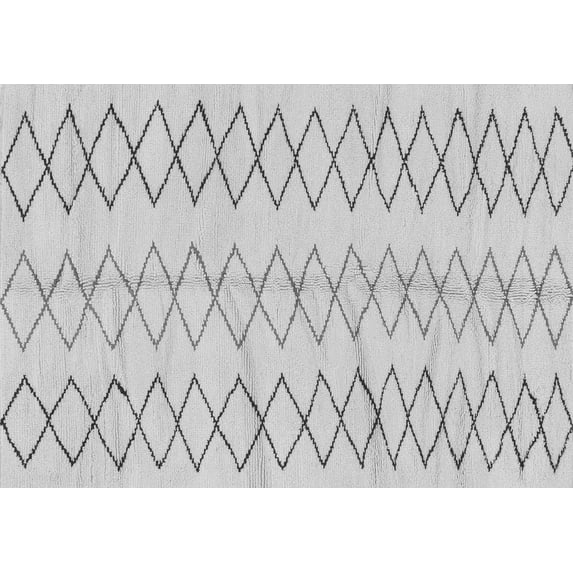 Ahgly Company Indoor Rectangle Solid Gray Modern Area Rugs, 3' x 5'