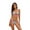 Pink Stripe, variant on LIORA Women's Bikini Swimsuit Triangle Top Side Tie Bottom Bikini Swimwear, Pink Stripe