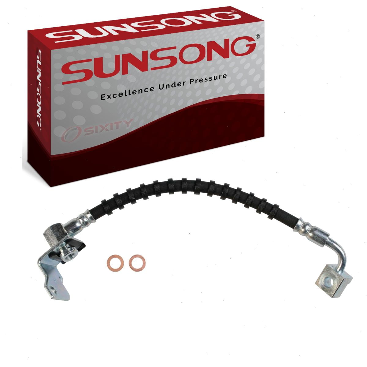 Sunsong Front Brake Hydraulic Hose Set For Ford F-150 2010-2012 – Left & Right Pair