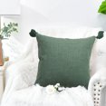 thumbnail image 5 of Funda de cojín de sofá para el hogar, funda de almohada con borlas, de algodón y cáñamo, sin núcleo, 2 uds., 5 of 5