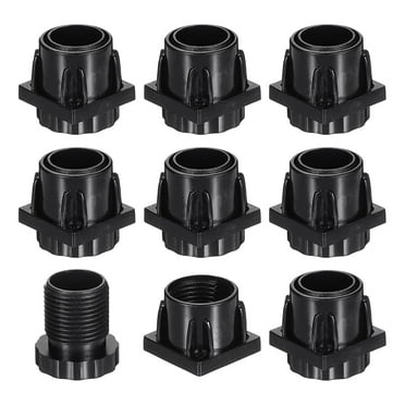 Uxcell 8 Set Leveling Feet, 25x25mm Plastic Square Adjustable Furniture Leg Leveling For Table Chair
