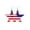 Multicolor-0D-home supplies, variant on LEFTHIGH Home Fashion Independence Day Earring Women Patriotic Alloy Dangle Star Red White Blue Jewelry Memorial July 4th Holiday Gift Casual Home Decor