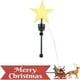 thumbnail image 1 of wonima02 Santa’s Sleigh Animated Tree Topper with Banner,Red (8-Inch), 1 of 1