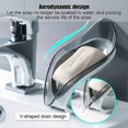 thumbnail image 2 of 2 Piece Self Draining Leaf Soap Holder Soap Dish with Silicone Suction Cup, Plastic Soap Container for Kitchen Toilet Bathroom, 2 of 5