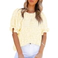 thumbnail image 2 of Camisas con mangas abullonadas con estampado floral,Top con estampado floral para mujer Blusas con estampado floral para mujer Camiseta con estampado floral para mujer Diseño a prueba de futuro, 2 of 4