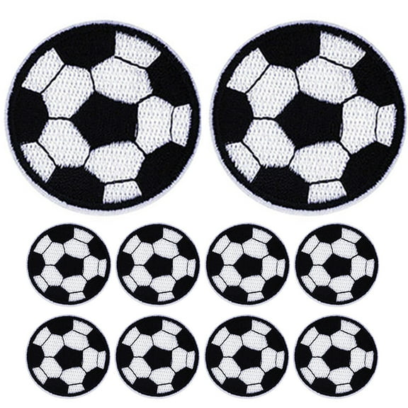 Phlegsive 10pcs Compact Soccer Ball Patches Replaceable Hat Patches Wear-resistant Clothes Patches