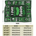 thumbnail image 4 of Pickle Blanket Super Soft Warm Pickle Fleece Blanket I Just Really Like Pickle Women Women Cozy Fluffy Lightweight Flannel Gifts Blankets for Men Adults 80"X60", 4 of 6