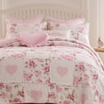 thumbnail image 5 of Greenland Home Veronica's Hearts Shabby Chic Ruffled Quilt Set, Teen-Adult, 3-Piece King/Cal King, 5 of 8