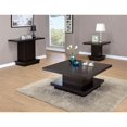 thumbnail image 2 of Bowery Hill Table Basse de Rangement Piédestal Carré en Cappuccino, 2 of 5