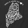 thumbnail image 2 of Home Is Where The Heart Is - Maine T-Shirt | White Tee Gift, 2 of 5