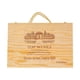 thumbnail image 2 of Cajas de vino de madera con asas Portador decorativo de vino Sostiene seis botellas Caja de regalo de vino festivo, 2 of 9