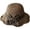 Khaki, variant on Elegant Woven Straw Sun Hat with Bow Summer Beach Sun Straw Hats for Women Wide Brim Packable Travel Bucket Hats