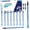 Blue-1ml, variant on Gufastore 50 Pack 1ml Plastic Syringe for Scientific Labs, Measuring Liquids, Feeding Pets, Oil or Glue Applicator