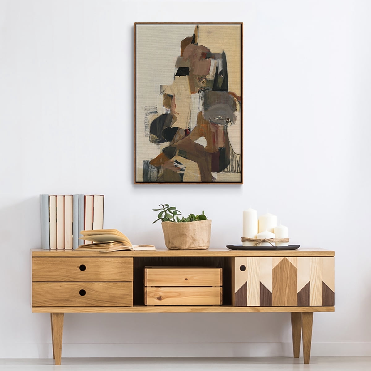 Mesa Grande Framed Premium Gallery Wrapped Canvas - Ready to Hang - 17 x 25 - Walnut Floating Frame
