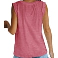 thumbnail image 4 of Langwyqu Women's Summer Tank Top Loose Fit Basic Sleeveless Tee Tops, 4 of 5