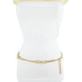 thumbnail image 4 of Women Gold Metal Thick Chain Chunky Links Skinny Waistband Belt XS-M, 4 of 10