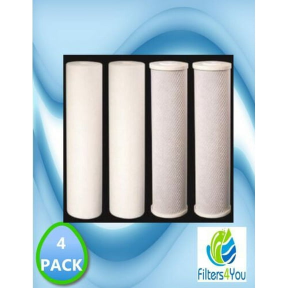 Big Blue CTO Carbon Block & Sediment 20”x4.5" Replacement Filter Cartridges Set