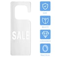 thumbnail image 2 of KALLORY 1Pack Acrylic Hanging Card Supermarket Label Holders Transparent Mirror Design 11.8x3.7x0.4In, 2 of 8