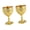 Gold, variant on Pack Of 2 Elegant European 30ml Metal Shot Glasses Embossing Chalices Goblet Wine Drink Cup For Kitchen And Party Use